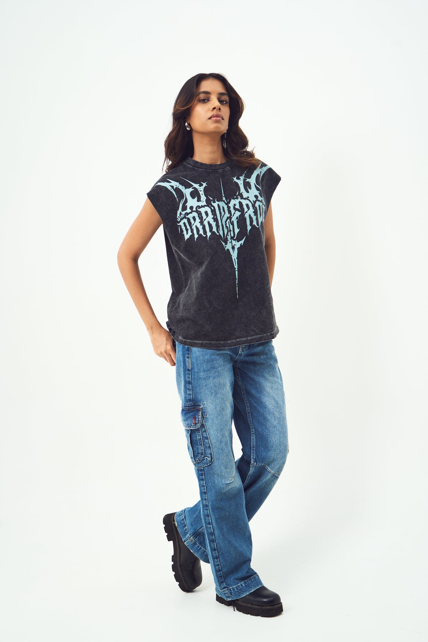 GREY GHOST GOTHIC | ACID WASH | TANK TOP
