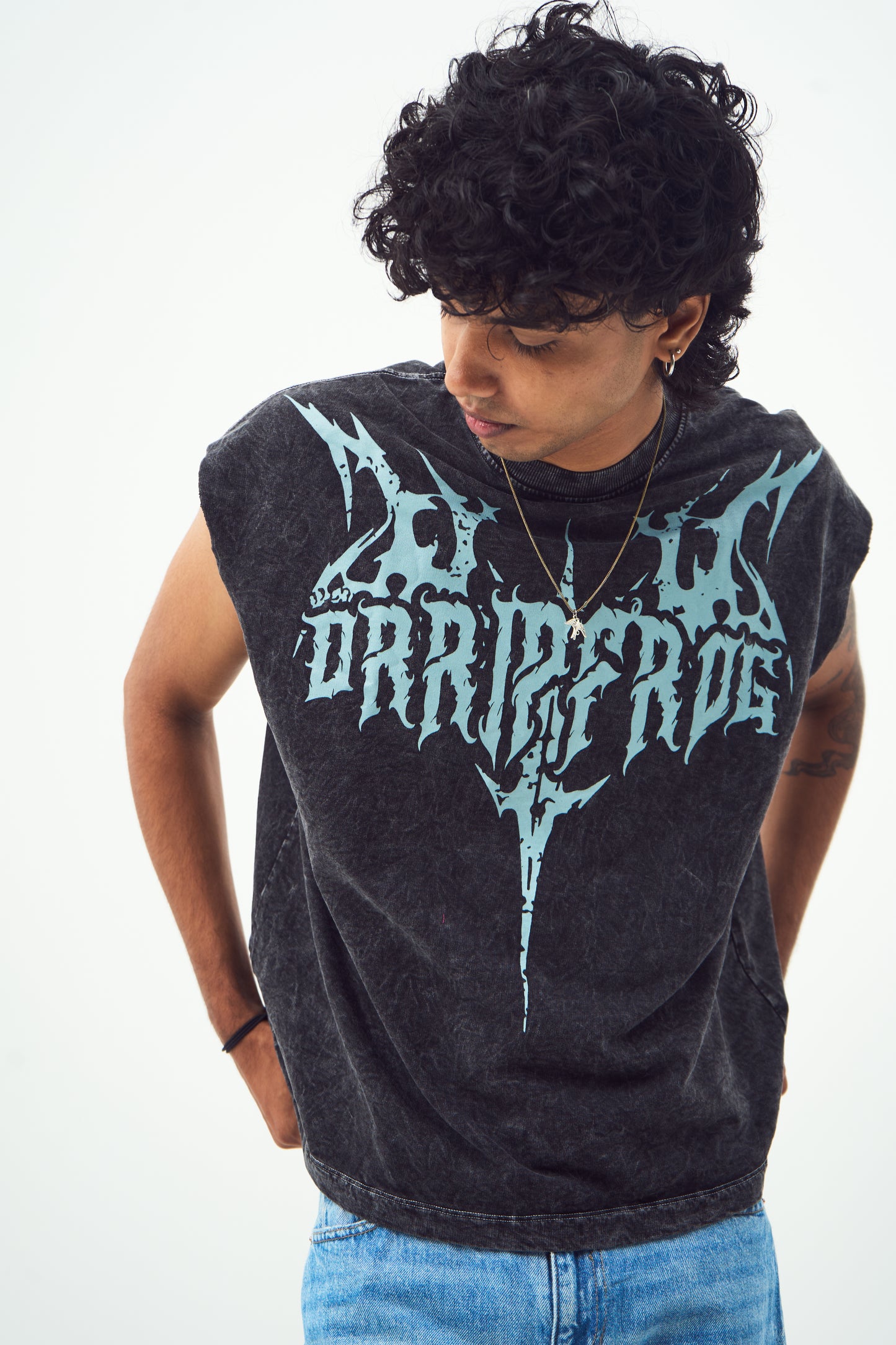GREY GHOST GOTHIC | ACID WASH | TANK TOP