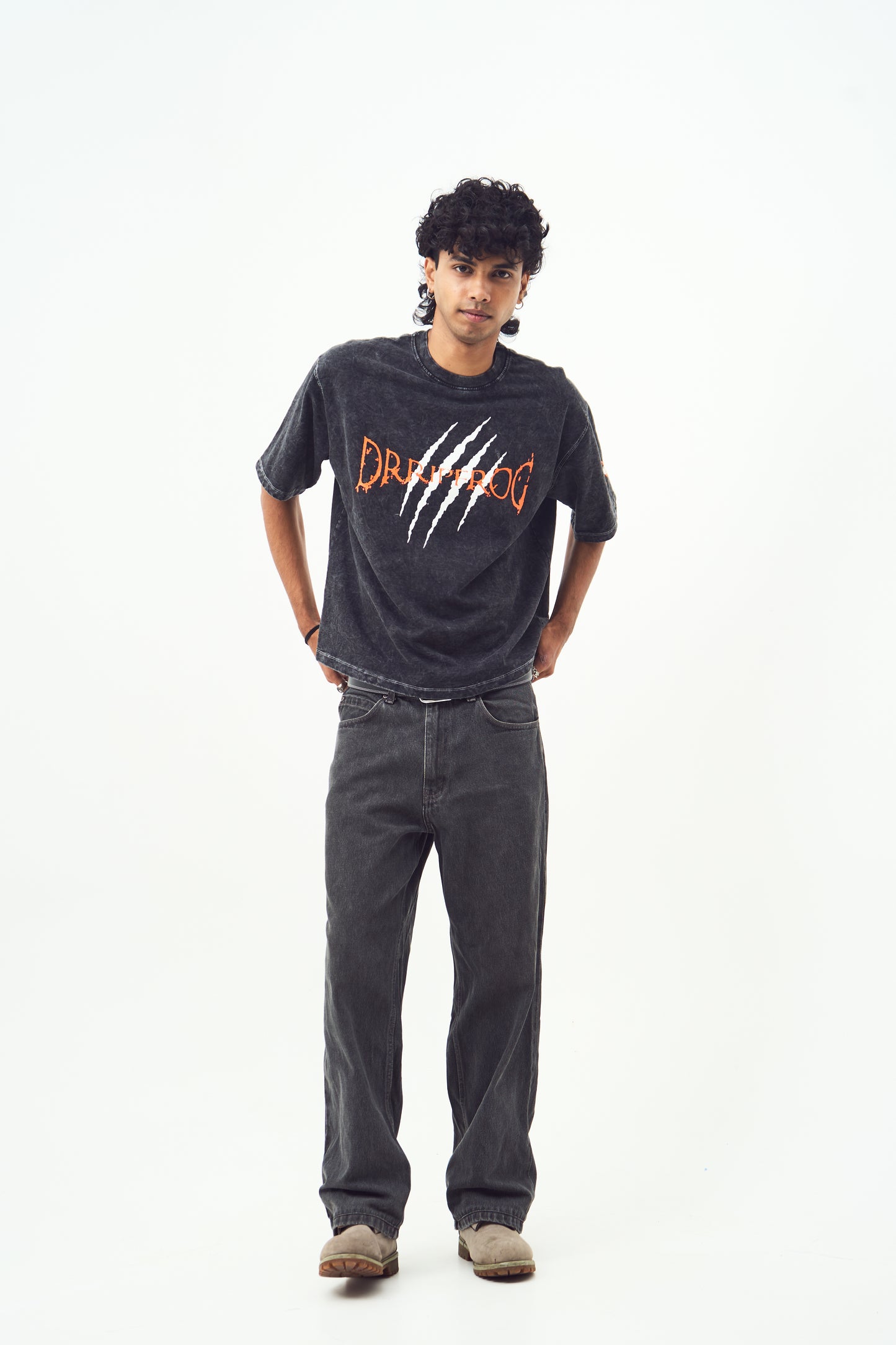 FIERCE TIGER | ACID WASH TSHIRT | REGULAR FIT