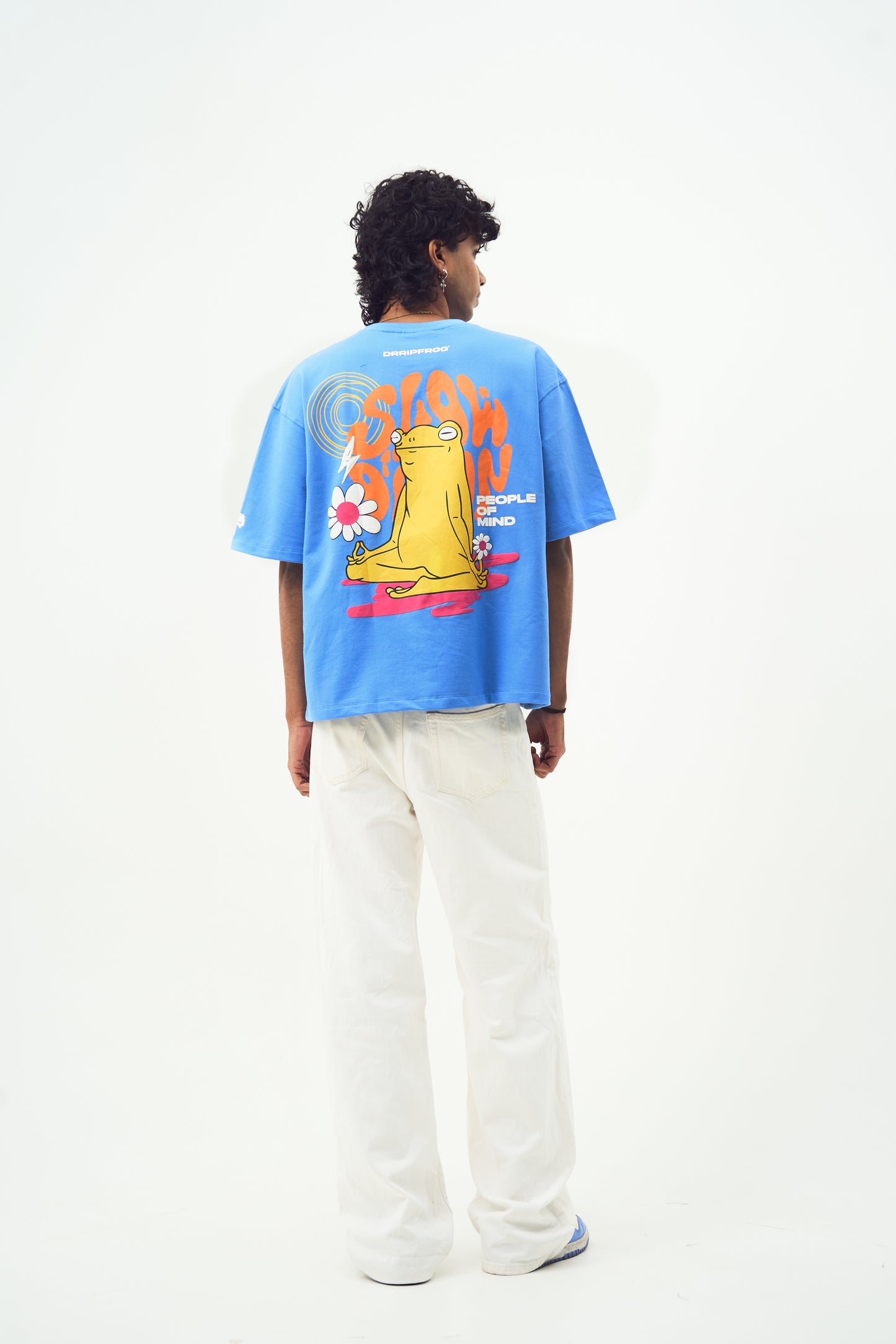 SLOW DOWN BLUE TSHIRT | BOX FIT