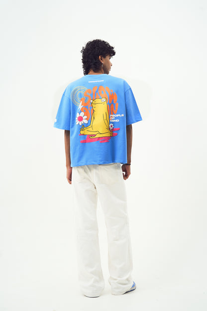 SLOW DOWN BLUE TSHIRT | BOX FIT