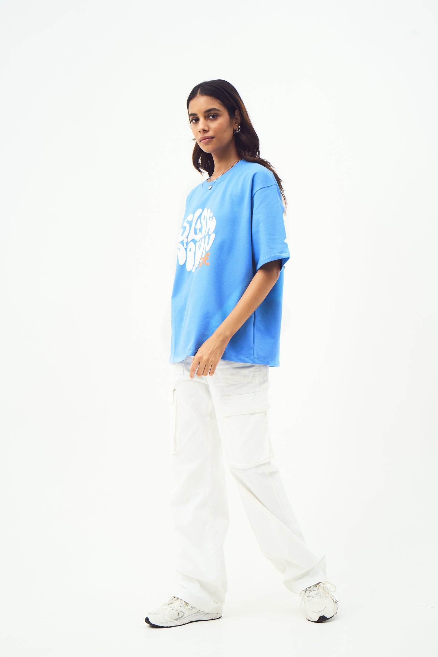 SLOW DOWN BLUE TSHIRT | BOX FIT