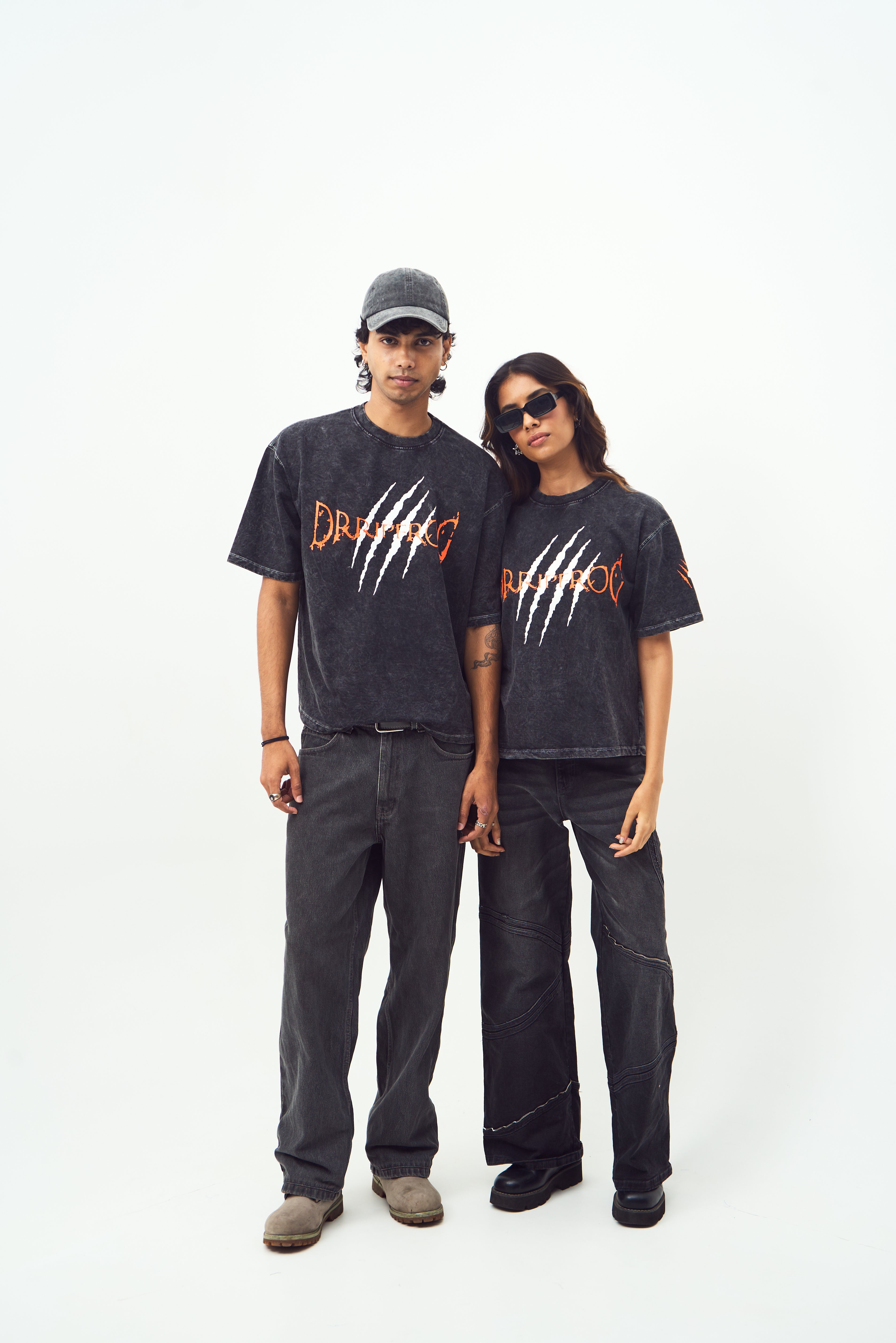 FIERCE TIGER | ACID WASH TSHIRT | REGULAR FIT